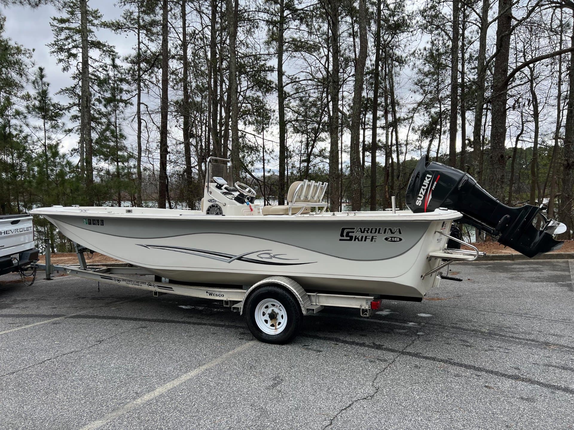 Casey Foster Fishing Guide boat